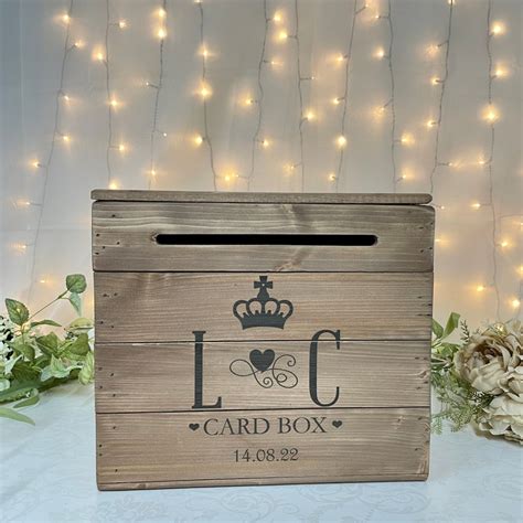 personalised wedding card post boxes